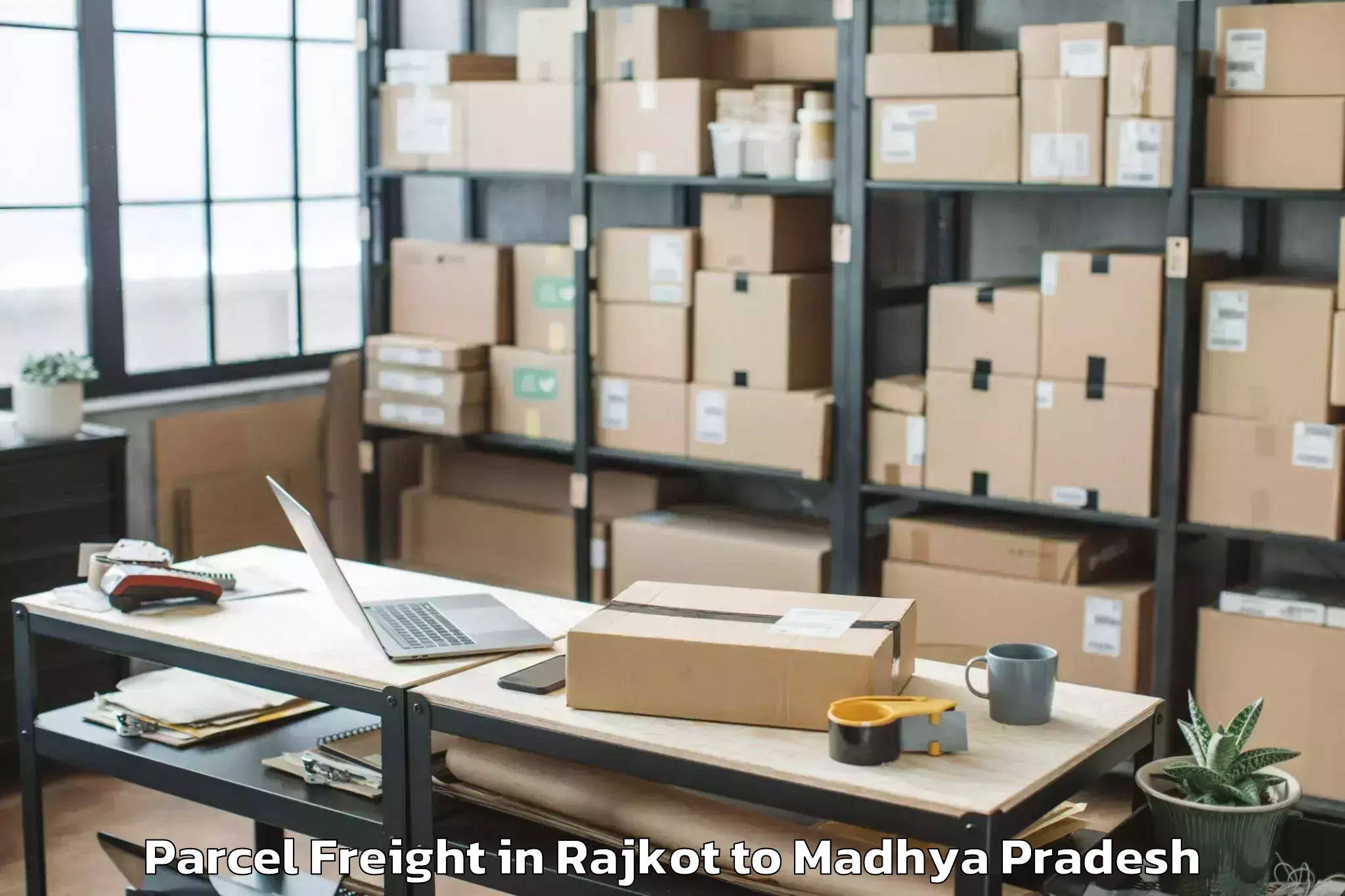 Affordable Rajkot to Pali Birsinghpur Parcel Freight